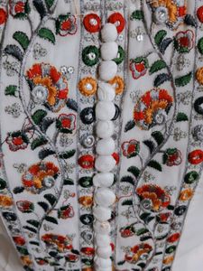 Elegant White Embroidered Dress