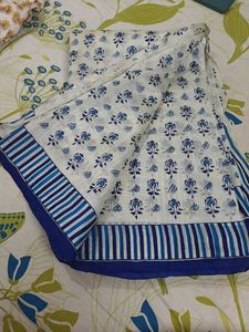 Off white Pure Silk Saree Without Blouse
