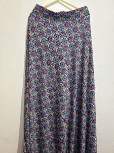 Boho Floral Print Maxi Skirt