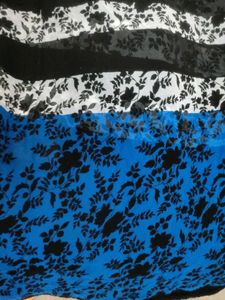 Floral &amp; Striped Fabric Piece