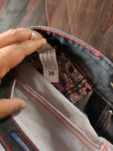 Denim Black Jeans 36 Waist New Condition