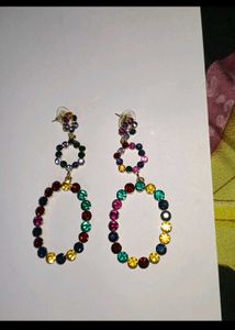 Colorful Circle Earrings