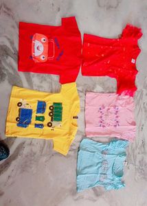Kids Girl's Top Tshirt Jeans Mix 14 Dress Combo