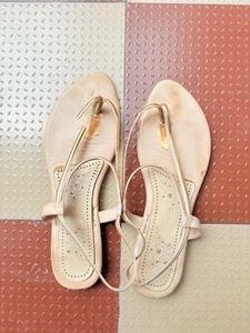 Beige And Gold sandals Size 41!