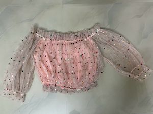 Pink Crop Top
