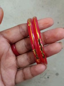 Red Bangles - Set of 2