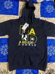 Graphic Black Hoodie M Size
