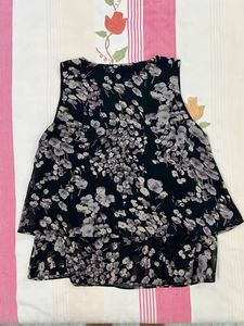 Floral Print Layered Top