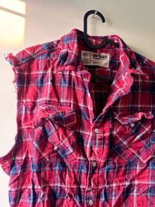 Urban Pipeline Plaid Flannel Vest