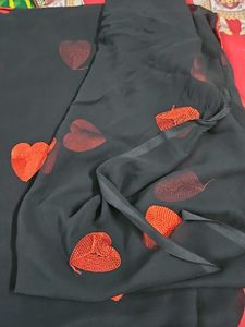 Heart Pattern Saree