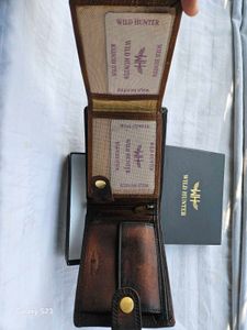 WILD HUNTER BROWN LEATHER WALLET