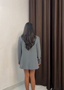 Classic Grey Blazer Oversized