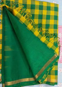 Green & Yellow Saree