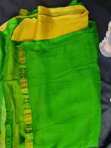 Green With Grey Dress