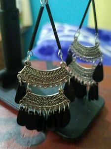 Black jaipuri Earrings