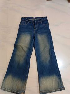 Wide Leg Denim Jeans