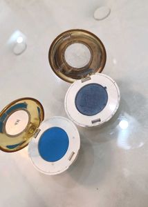 Vintage Blue Eyeshadow Compacts Lot of 3