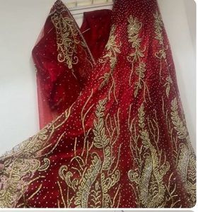 Red Embellished Lehenga Choli