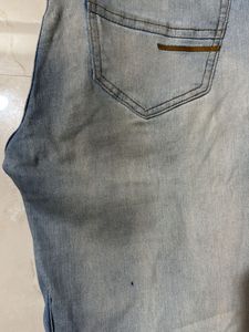 Benetton slim fit ripped jeans