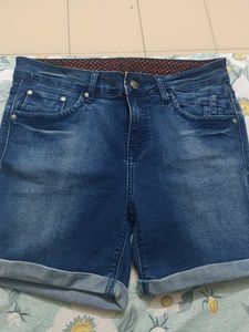 Blue Denim Shorts