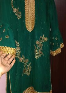 OFFER ALERT🤩Dark Green PAKISTANI SUIT SET