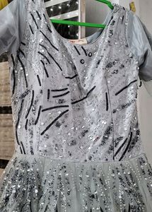 Black Nd Grey Gown