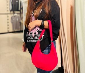 Hot Pink Baguette Bag