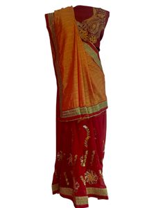 Party Wear Zari Work Saree