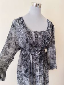 CHIFFON BLACK TUNIC
