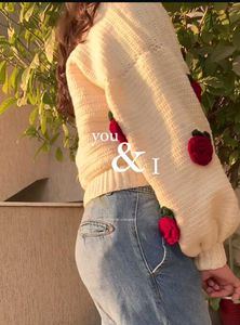 Crochet Rose Cardigan