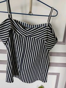 Striped Off-Shoulder Top