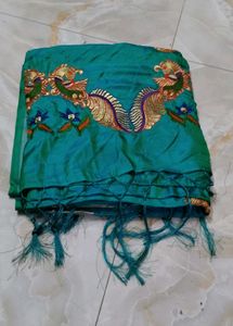 Elegant Sea Green saree