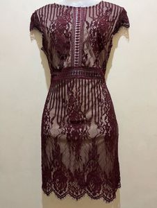 forever21 Pintrest Burgundy Lace Dress