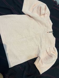 Blush Pink Puff Sleeve Top