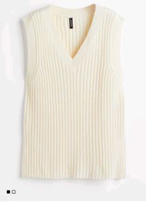 Cream Knit Vest