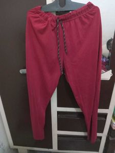 unisex lower Maroon Casual Joggers