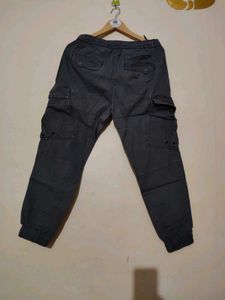 Black Cargo Joggers