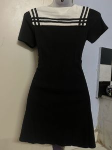 Pintrest korean Sailor Collar Mini Dress