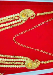 Elegant Gold &amp; Pearl Layered Necklace