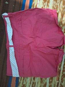 Pink Casual Shorts