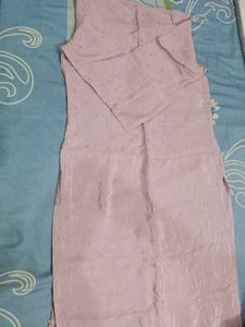 Lilac Embroidered Kurti