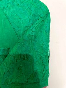 Elegant Fit &amp; Flare Green Dress (A)