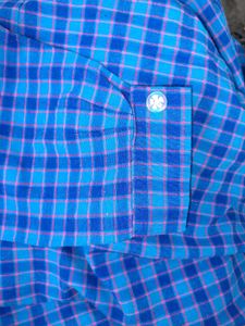 Blue Checked Long Sleeve Shirt