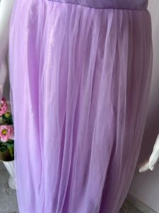 lavender tulle elegant gown