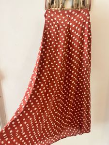 Polka Dot Midi Skirt