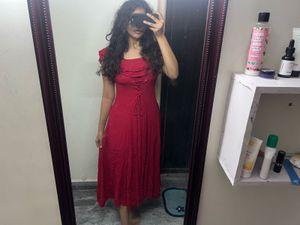 Red Midi Dress