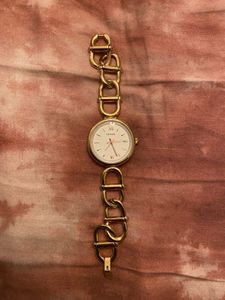 Fossil Gold-Tone Chain Bracelet Watch