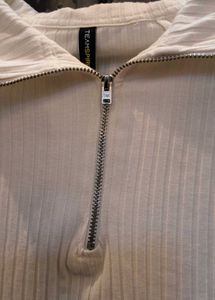 women off-white ribbed bodycon dress