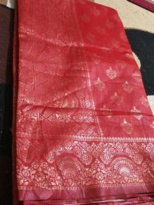 Elegant Red Saree