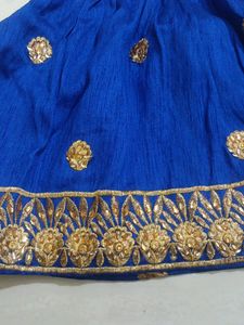 Blue Embroidery Frock